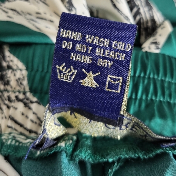 Floral Wide Leg Pants - Green - Picture 6 of 9